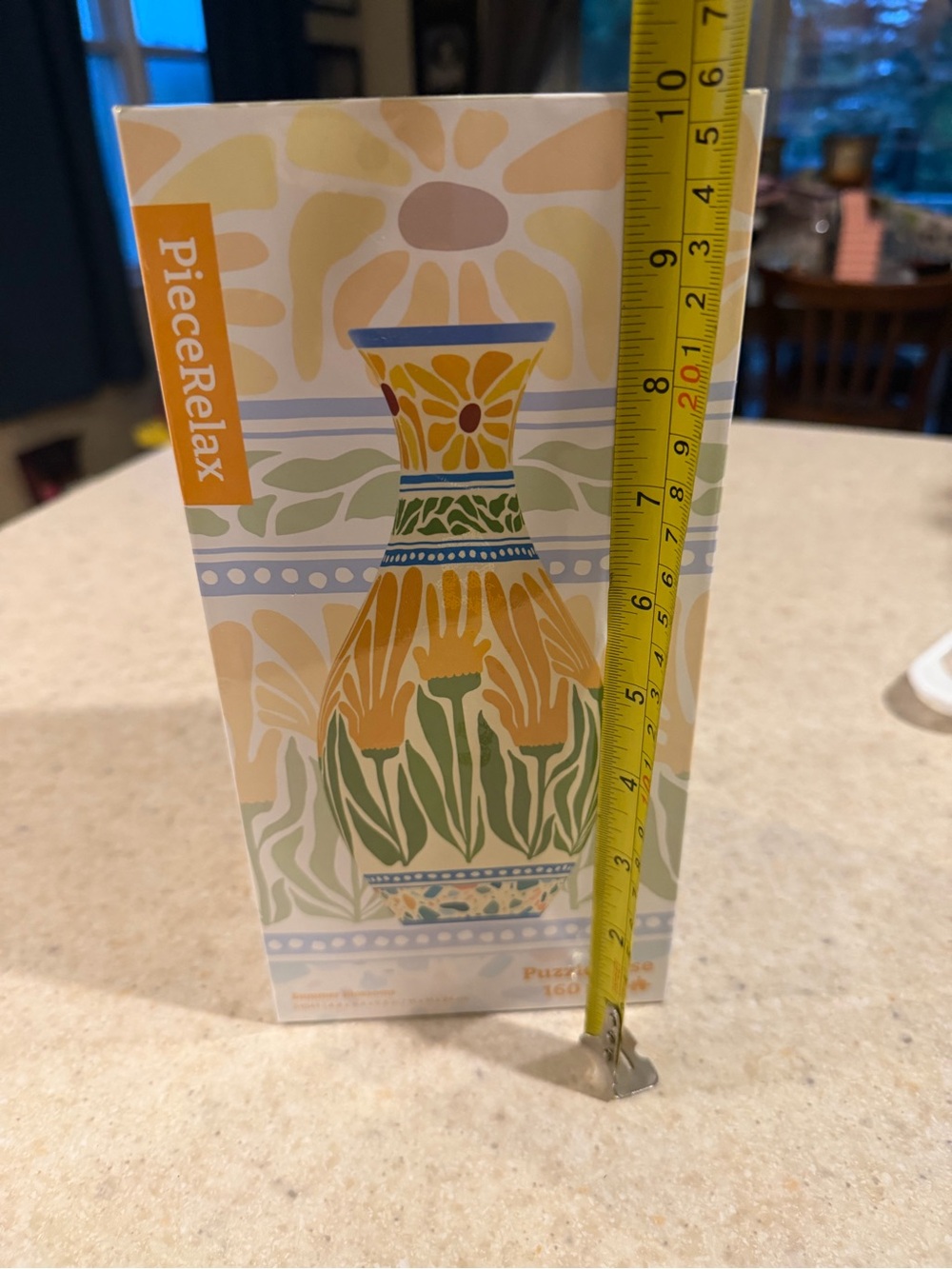Yellow Floral Vase Puzzle - Decorative Home Accents